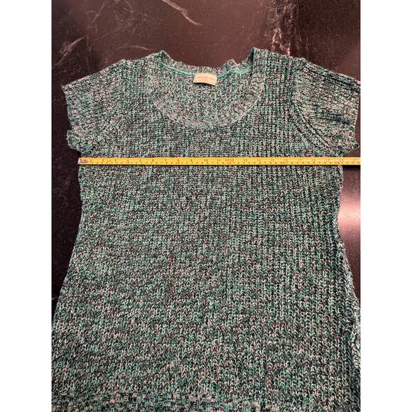 bobbie brooks ladies green marled knit sweater tunic top LG  VTG - Picture 5 of 7